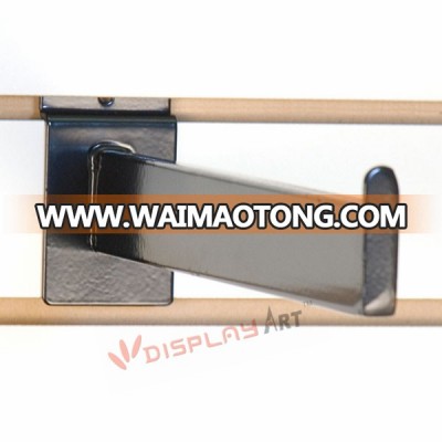 high quality rectangular tube metal slatwall hooks with straight arm